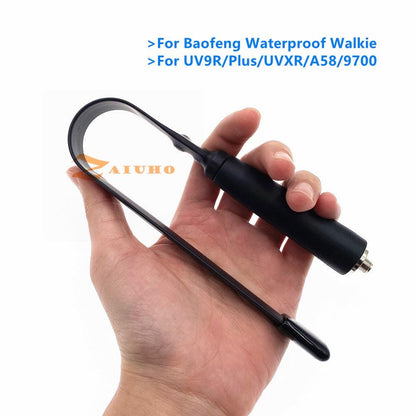 New Tactical SMA-F Foldable Antenna VHF UHF Walkie Talkie Baofeng UV-5R 82 9R Plus antenna BF-888S For CS Hunting Fighting - RCDrone