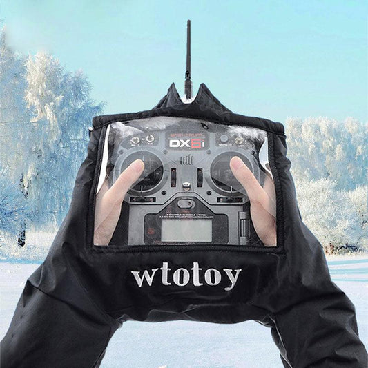 FPV RC AT10II AT9S Remote Control Warm Gloves Outfield Warm Cover Transmitter Shield Hand Protector Winter Outdoor Drone FPV - RCDrone