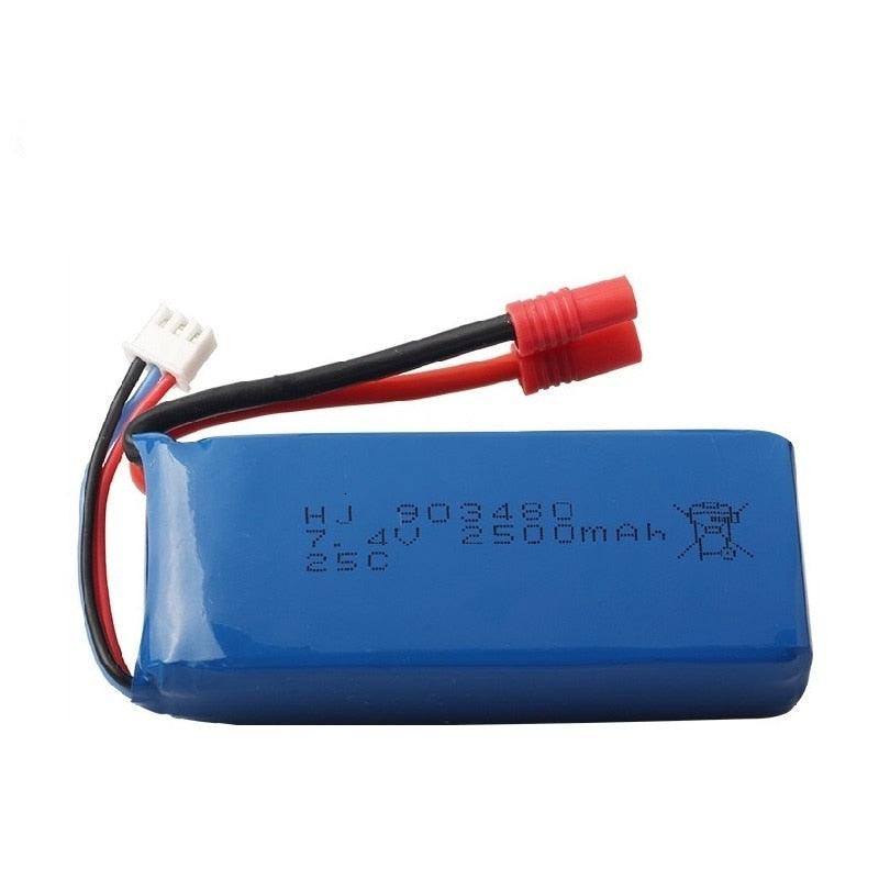2S 7.4V 2500mAh Lipo Battery for Syma Drone X8C X8W X8G 903480 RC Cars 12428 12423 7.4v Battery for Rc Drone Spare Parts - RCDrone