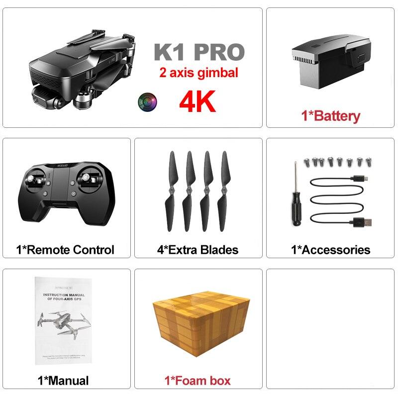 VISUO ZEN K1 PRO Drone - 4K HD Camera 2 Axis Gimbal WiFi FPV GPS 5G 600M Distance Professional Drones Brushless Foldable Quadcopter Professional Camera Drone - RCDrone