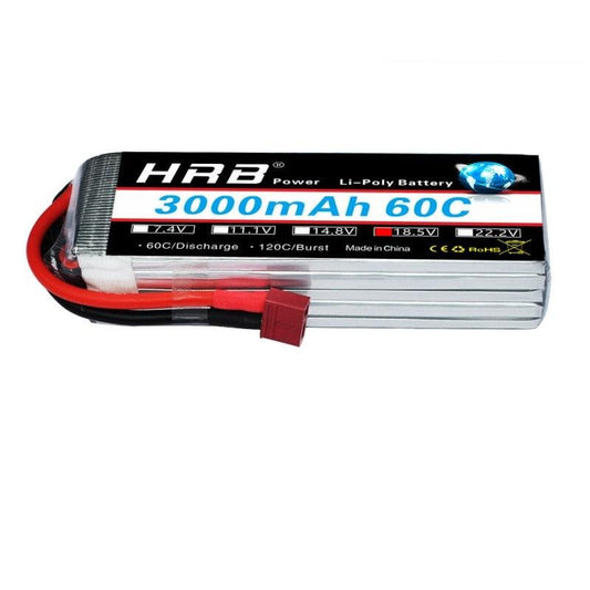 HRB 5S 18.5V Lipo Battery 3000mah - XT60 T Deans EC5 XT90 XT90-S Female RC FPV Airplanes Quadcopter Heli Drone Car Boat Parts 60C - RCDrone