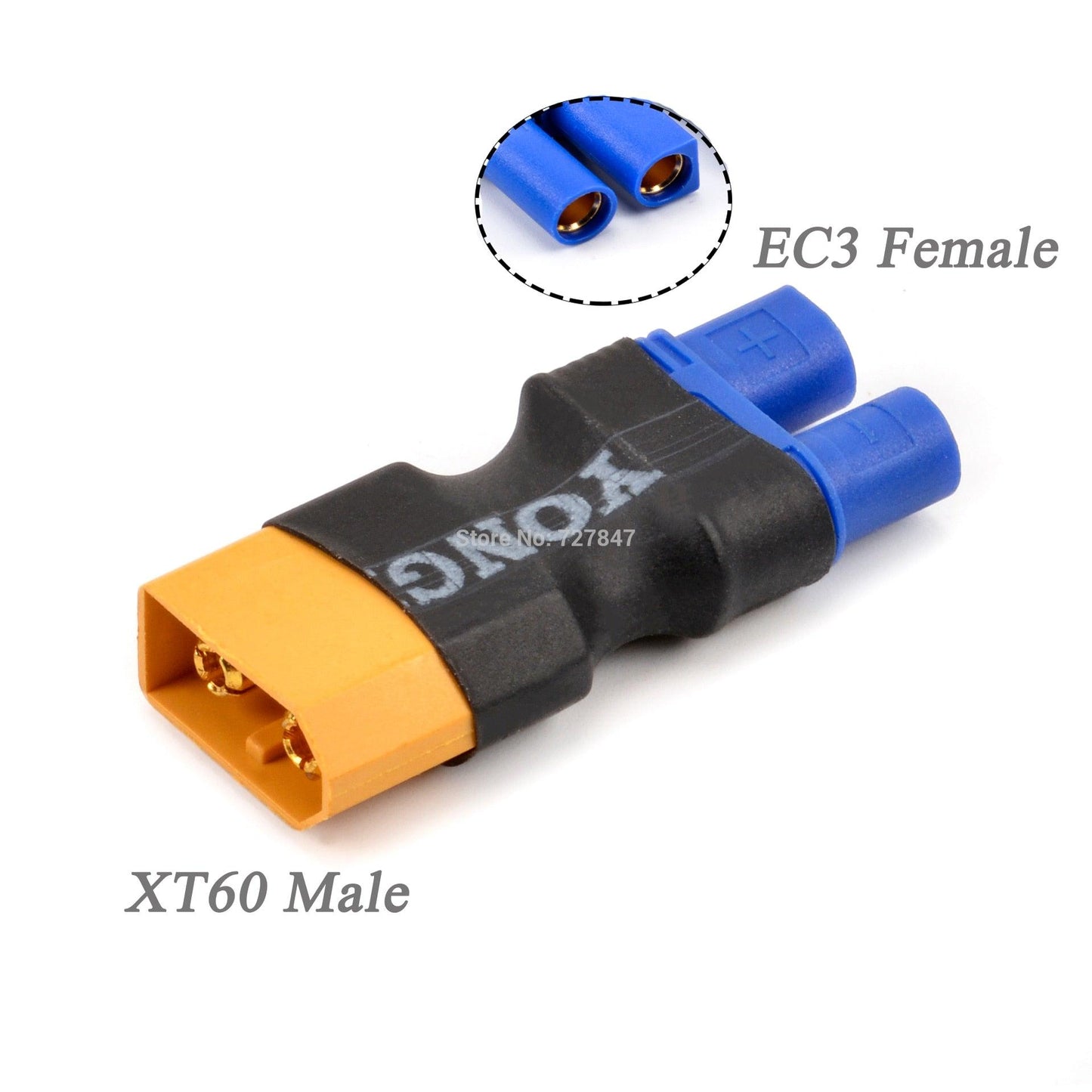 Drone Battery Connectors Plug - Adapter EC5 / EC3 to XT60 T Deans Female / Male RC Lipo Battery Control Parts DIY - RCDrone