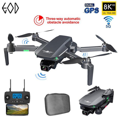 KF105 GPS Drone - 2023 New 4K HD 8K HD Professional Camera FPV Anti-Shake Foldable Quadcopter Brushless Motor 5G Image Transmission Professional Camera Drone - RCDrone