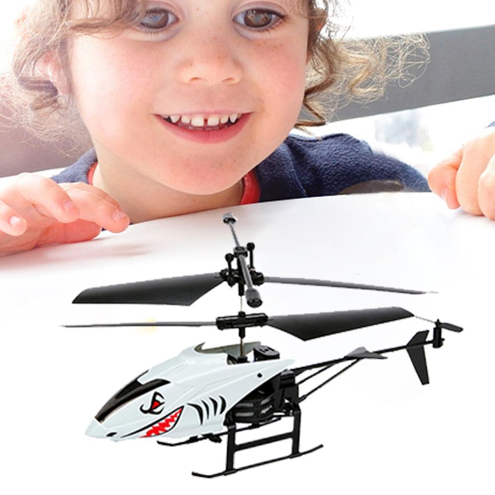 Wireless Remote Control Helicopter Alloy Aircraft Toy Smooth Flight Anti-Collision Children Plane Toys Birthday Gift - RCDrone