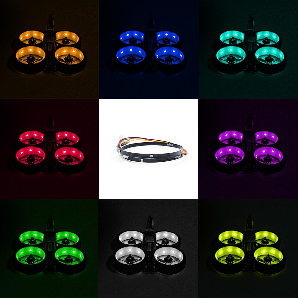4pcs iFlight Programmable RGB 9 LED lights - 75mm / 116mm length with Prop Ducts for BumbleBee Green Hornet FPV CineWhoop parts - RCDrone