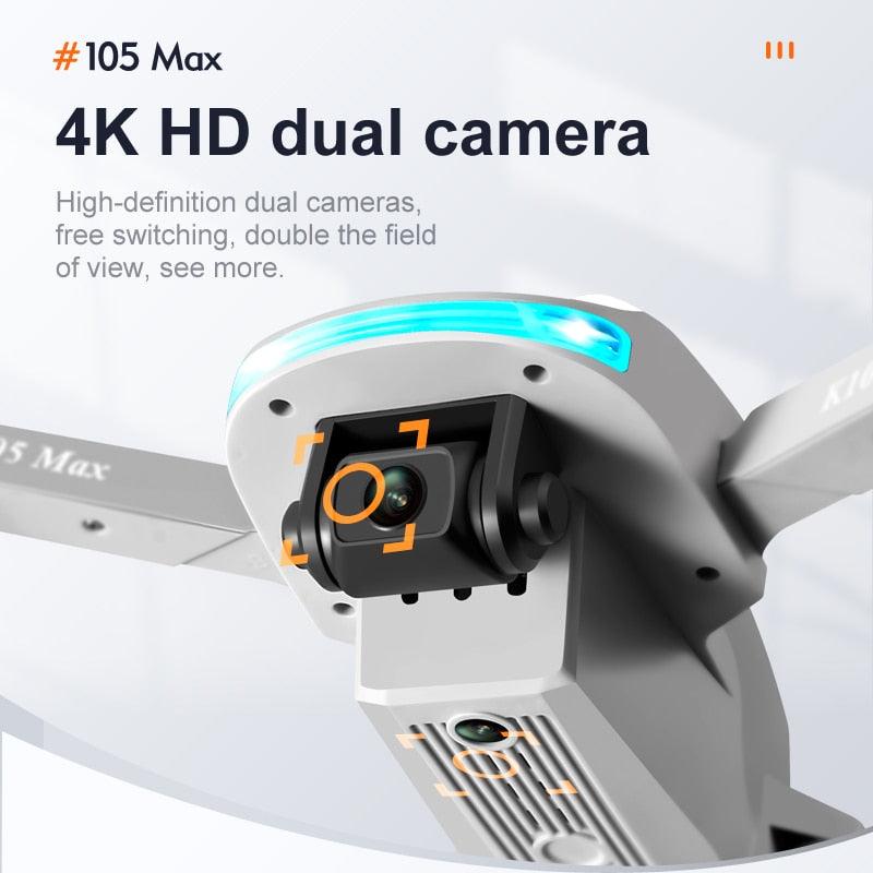 JINHENG K105 Max Drone - 4K HD Dual Camera With Obstacle Avoidance WiFi Fpv Foldable Quadcopter Toys For Children Hobbie - RCDrone