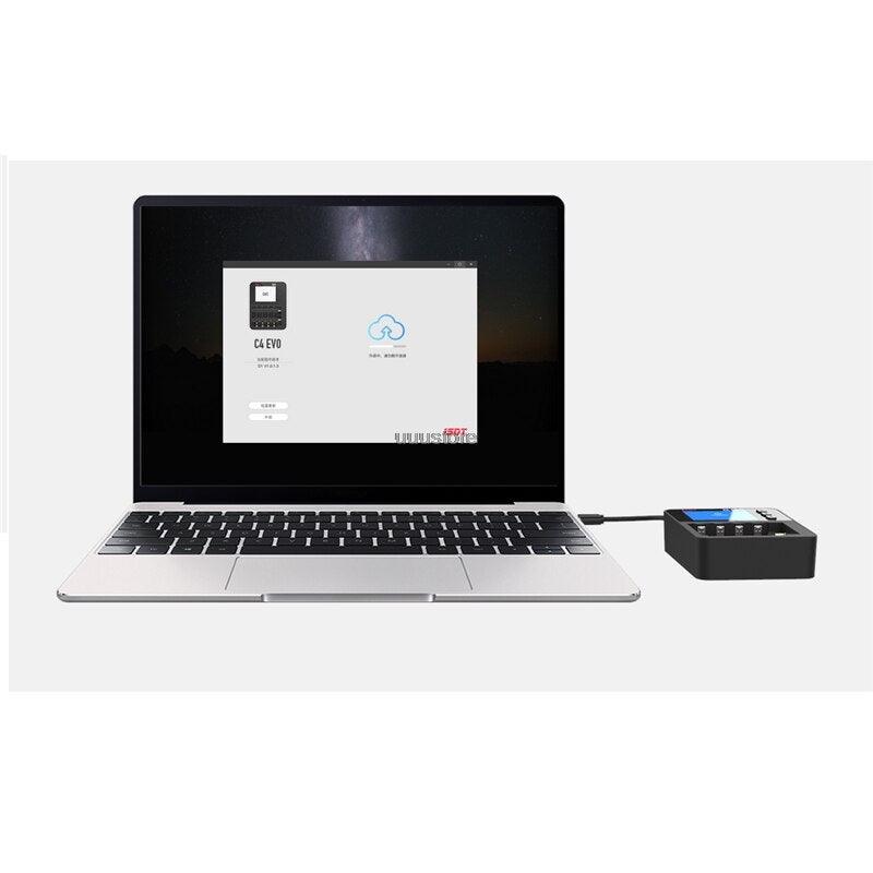 ISDT C4 EVO 스마트 배터리 충전기 - IPS 디스플레이 화면 및 화재 예방 기능을 갖춘 AA AAA 리튬 이온 배터리 ...