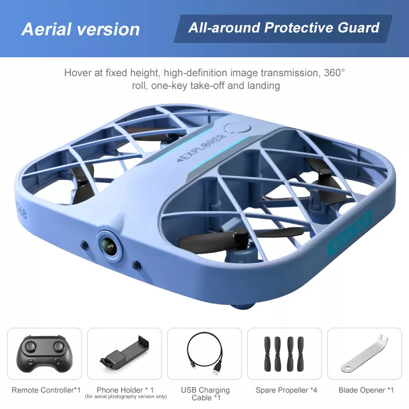 JJRC H107 Drone - 4CH Grid Real-time Image Transmission Pocket Small Quadcopter with Camera - RCDrone