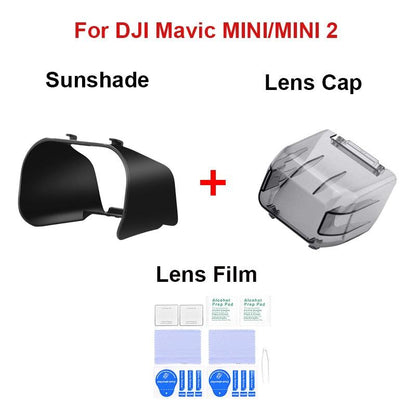 Lens Cover Sunshade Protective Cap for DJI Mavic Mini 1/2/SE Lens Hood Anti-glare Gimbal Camera Guard Props fixer Accessories - RCDrone
