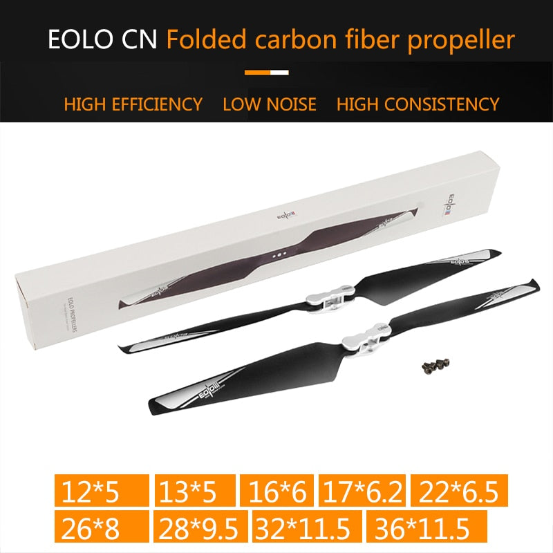 EOLO CN Folded carbon fiber propeller HIGH EFFICIENCY 