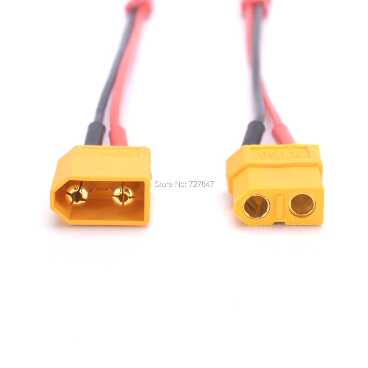 FPV Drone Charger Adapter - XT60 Male / Female Connector to JST plug charger adapter LiPo Battery Model Charging Adapter Converter Lead 22AWG - RCDrone