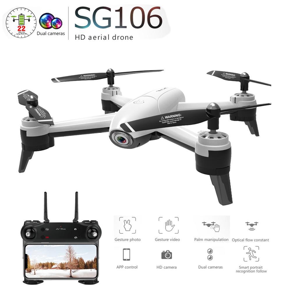 SG106 Drone with Camera 4K WiFi FPV Optical Flow 22mins Flight Dual Camera - RCDrone