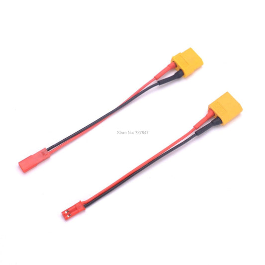 FPV Drone Charger Adapter - XT60 Male / Female Connector to JST plug charger adapter LiPo Battery Model Charging Adapter Converter Lead 22AWG - RCDrone