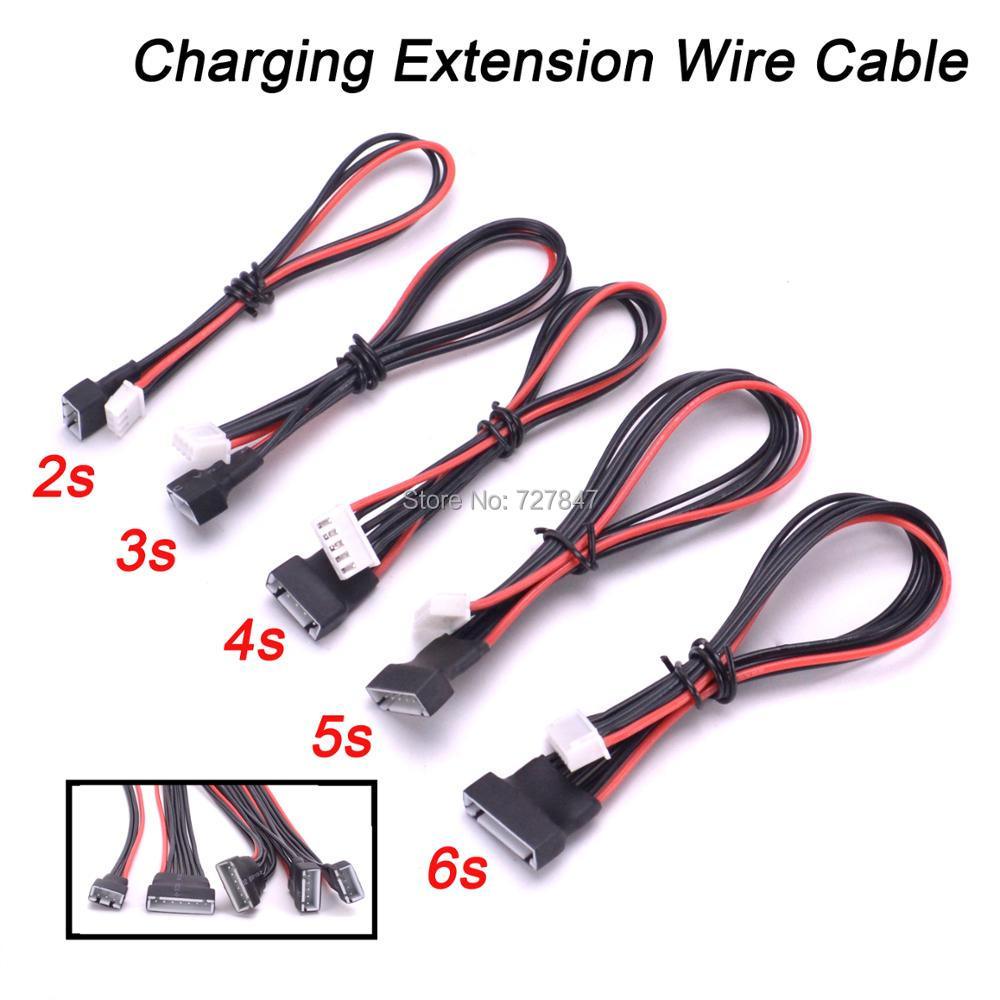 Charging Extension Wire Cable - 5pcs/lot JST-XH Li-Po Battery Balance Charging Extension Wire Cable 20cm 22AWG 2S 3S 4S 5S 6S For RC Lipo FPV Drone - RCDrone