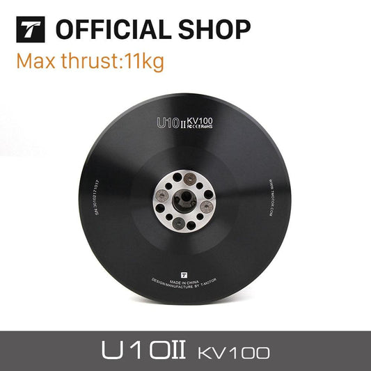 T-Motor New 10KG+Thrust U10 II KV100 Brushless Electrical Motor For Quadrocopter Aircraft With New Iron Core Design - RCDrone
