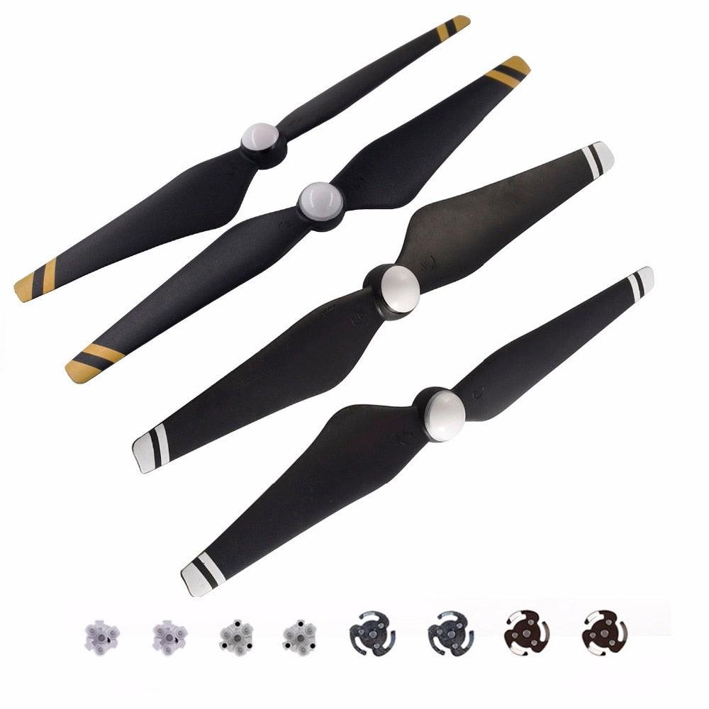 4 Pairs Quick Release Propellers For DJI Phantom 4 Drone - 9450S Spare Blades (White/Gray)