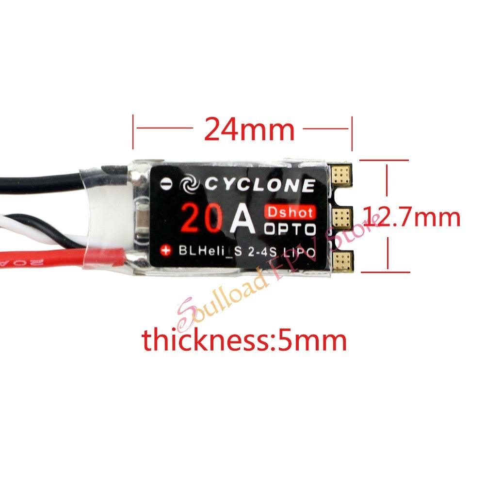 BLHeli Cyclone 20A BLHeli_S ESC DSHOT 20A ESC BLHeli S Speed Controlle ...