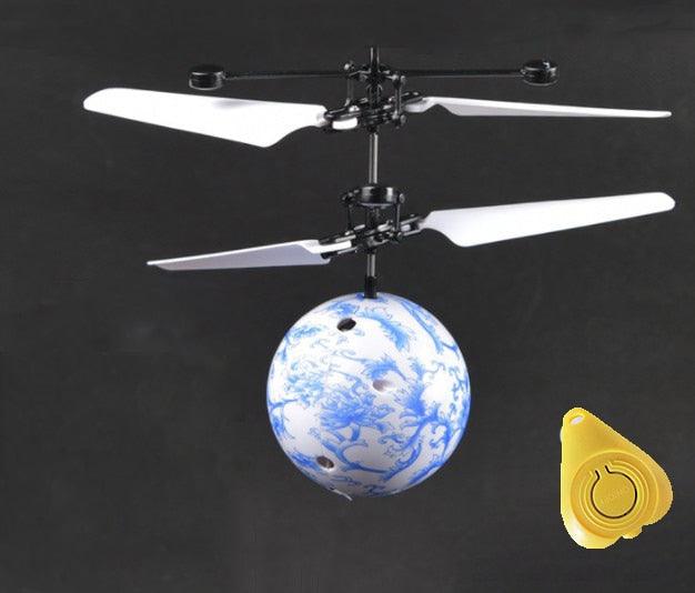 Dvkptbk Volant Balle Drone Hélicoptère Balle Intégré Shinning LED
