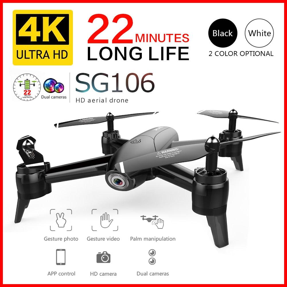 SG106 Drone - 4K 1080P HD Dual Camera Optical Flow Aerial Quadcopter FPV Dron Toys For Kids Boys Long Battery Life Gift - RCDrone