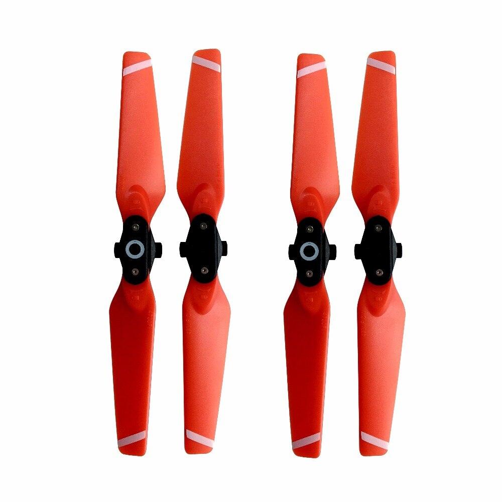 4pcs Propeller for DJI Spark Drone Quick-Release Props Folding 4730 Blades Accessories Spare Parts Wing Screw Blue red white - RCDrone