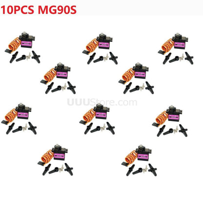 MG90S 9g Metal Gear Mini Rc Servo Upgraded SG90 Digital Micro Servos for RC Fixed wing Aircraft model Helicopter Car Toy - RCDrone