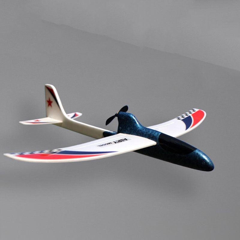 RC Airplanes Capacitor Electric Hand Throwing Glider DIY Airplane Model Hand Launch Throwing Glider Educational Toy for Children - RCDrone