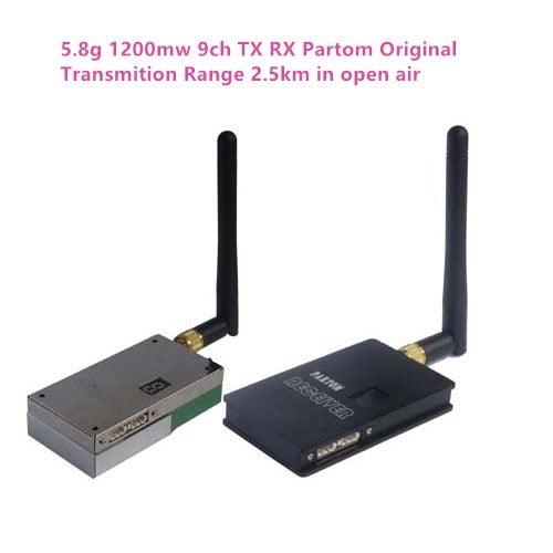 5.8GHz 1200mW FPV Transmitter and Receiver - with 2500M UAV/UGV Wireless Video Transmitter CCTV Transmission for FPV Drone - RCDrone