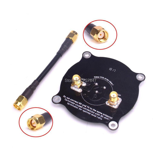 NEW 5.8GHz Triple Feed Patch Antenna SMA / RP SMA Directional Circularly Polarized Antenna for FPV Fatshark Goggles RC Drone - RCDrone