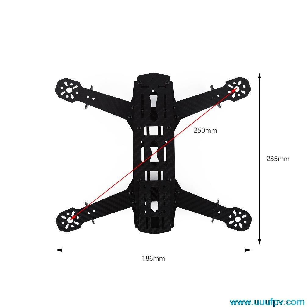 High Quality Carbon Fiber Mini 250 FPV Quadcopter Frame Mini Quad Fram –  RCDrone