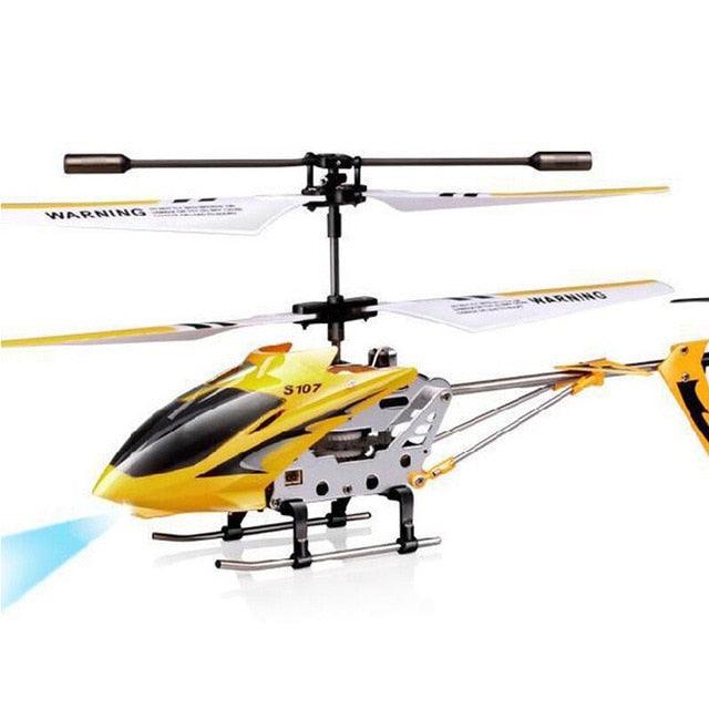 Syma S107G Rc Helicopter - 3 channel remote control helicopter anti-collision anti-drop equipped with gyro alloy aircraft - RCDrone