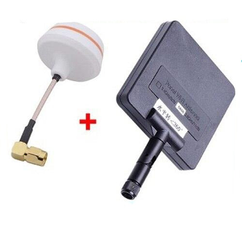 FPV 5.8G 5.8ghz 11dBi Panel Antenna w/5.8G Right Angle TX-SMA Female Antenna Gains for Boscam VTx and VRx - RCDrone