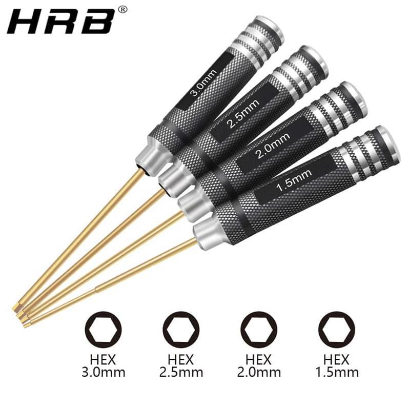 1.5mm 2.0mm 2.5mm 3.0mm Hex Screw Driver Screwdriver Set Hexagon Tool Kit For FPV Racing Drone Heli Airplanes Cars Boat RC Parts - RCDrone