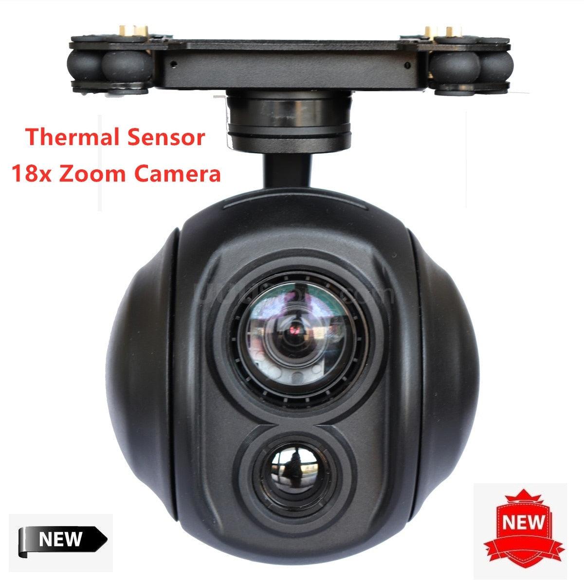 18x Zoom UAV Thermal Camera Gimbal Stabilizer Daylight Sensor for FPV Drone Aerial Cinematography Inspection Rescue Surveillance - RCDrone