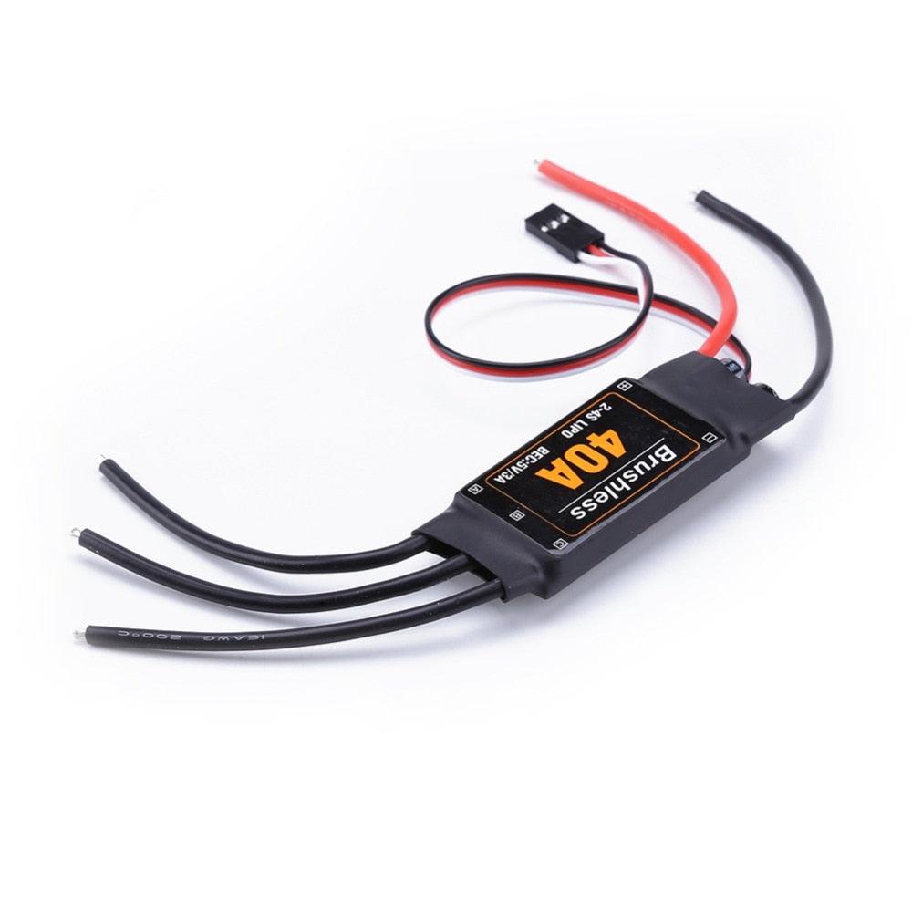 40A Brushless ESC Speed Controller - Drone Airplanes Parts Components Accessories Speed Controller Motor RC Toys FPV Durable Quadcopter Helicopter - RCDrone