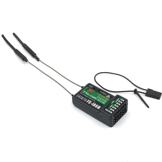 Flysky FS-iA6B Receiver - 2.4G 6CH PPM PWM Output With iBus Port Compatible with FS-i6 i6S i6X i8 i10 FPV Drone Remote Controller - RCDrone
