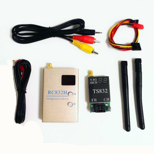 TS832 Transmitter RC832 Receiver - FPV 5.8G 5.8GHz 600mW Wireless AV Audio Video 48CH RC Transmitter TX TS832 & Receiver RX RC832H For Racing drone F450 QAV250 - RCDrone