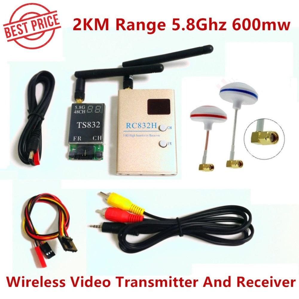 TS832 Transmitter RC832 Receiver - FPV 5.8G 5.8GHz 600mW Wireless AV Audio Video 48CH RC Transmitter TX TS832 & Receiver RX RC832H For Racing drone F450 QAV250 - RCDrone