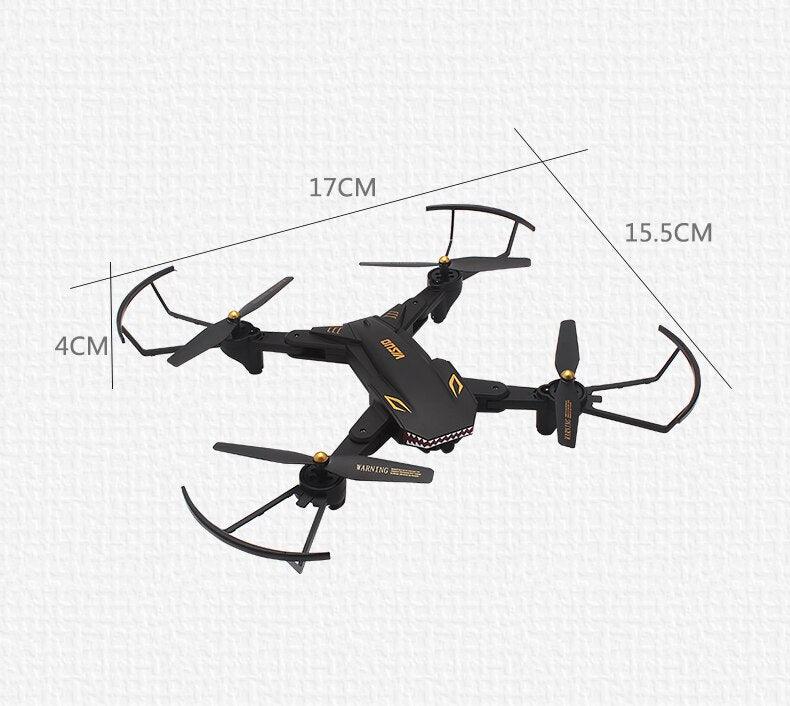 VISUO XS809S Drone - Super Long Flight Time Foldable Selfie Drone with 0.3MP/2MP Wifi FPV Camera Dron XS809HW Upgraded RC Helicopter - RCDrone