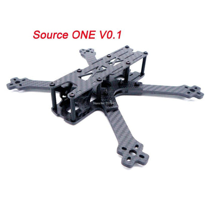 Source ONE V0.1 / V0.2 5inch FPV Frame Kit - 225mm with 4mm Arm carbon Fiber frame Quadcopter for Rooster 230 Johnny 220 FPV Racing Drone - RCDrone