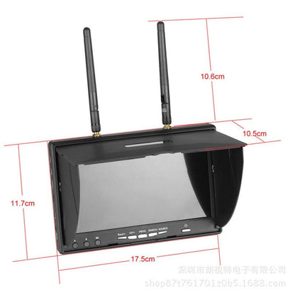 uuustore 7 Inch HD FPV Monitor - High Quality LCD5802S LS5802S 5802D 40CH Raceband 5.8G 7 Inch Diversity Receiver HD Monitor with Build-in Battery for FPV Drone - RCDrone