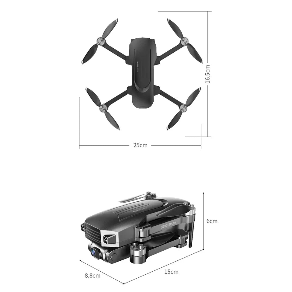 X2000 Drone - 1.3KM GPS Brushless 4K HD camera Follow Me Drone Auto Return drone - RCDrone
