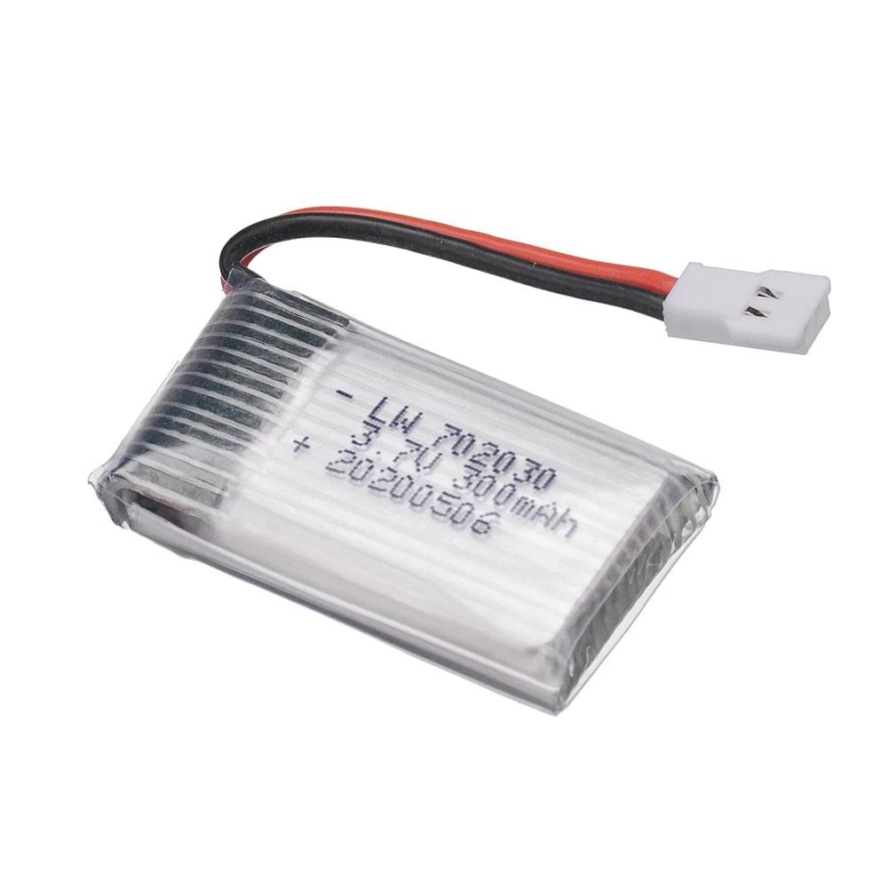 3.7V 300mAH Lipo Battery With Charger For RC Drone Udi U816 U830 F180 E55 FQ777 FQ17W Hubsan H107 Syma X11C FY530 RC Drone Battery - RCDrone