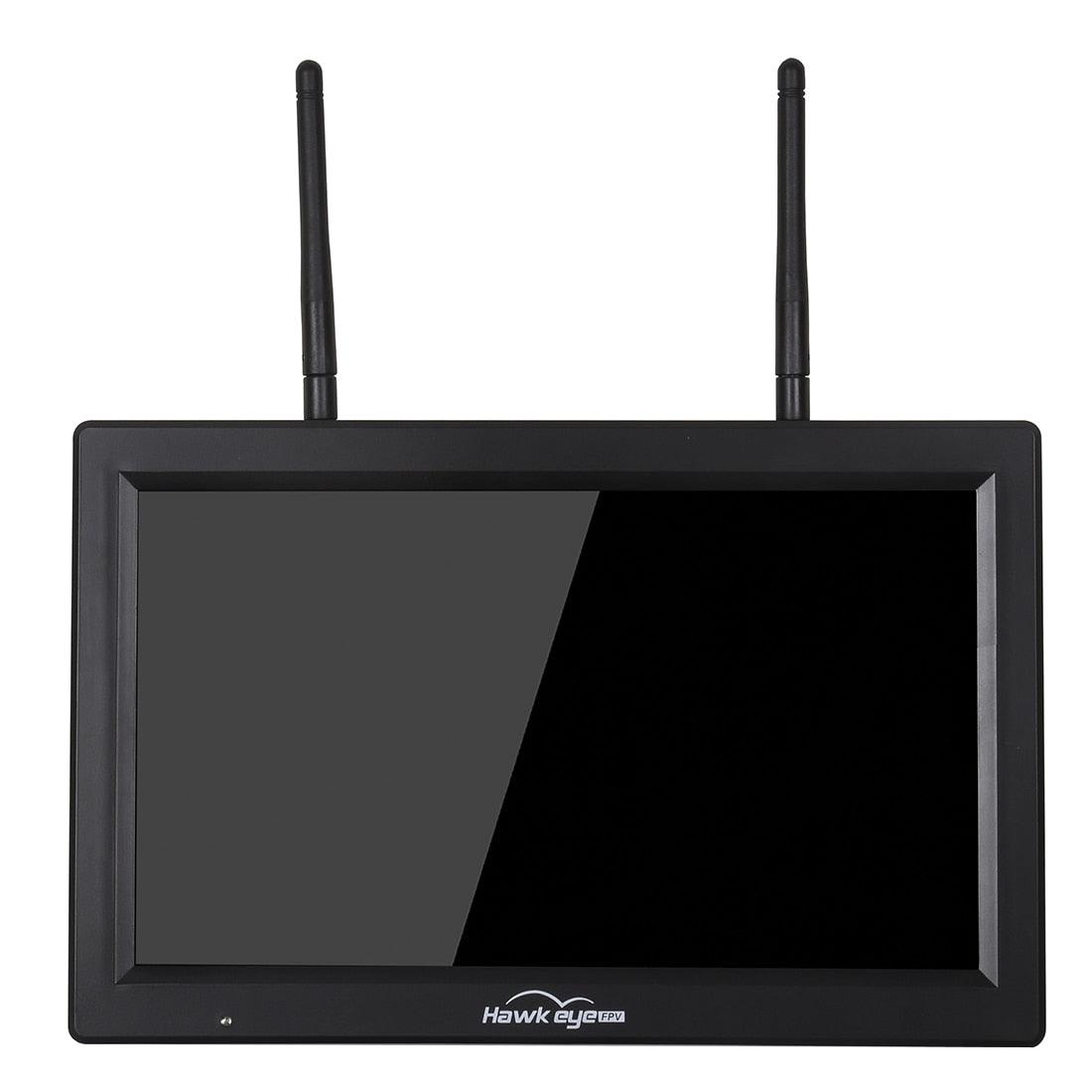 Hawkeye Little Pilot High Bright Screen FPV Monitor - Dual Receiver DVR 1280×720 10.2 inch1000lux 5.8GHz Display 3S-6S For FPV RC Racing Drone - RCDrone