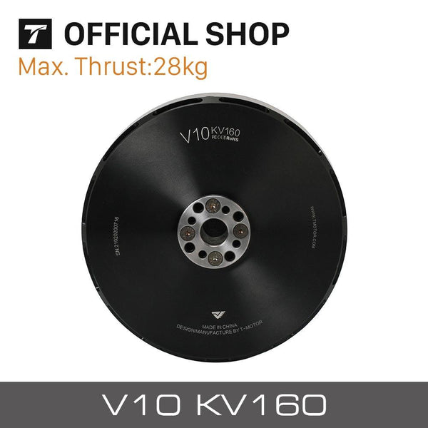 T-motor V Type V10 KV160 12S 120CC 28KG Thrust Outrunner Brushless Mot ...