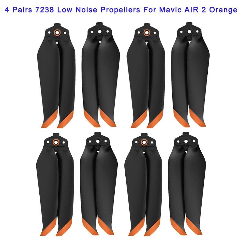 4 pairs 7238 Low Noise Props 7238F Propellers For DJI Mavic Air 2/DJI AIR 2S Drone Accessories - RCDrone