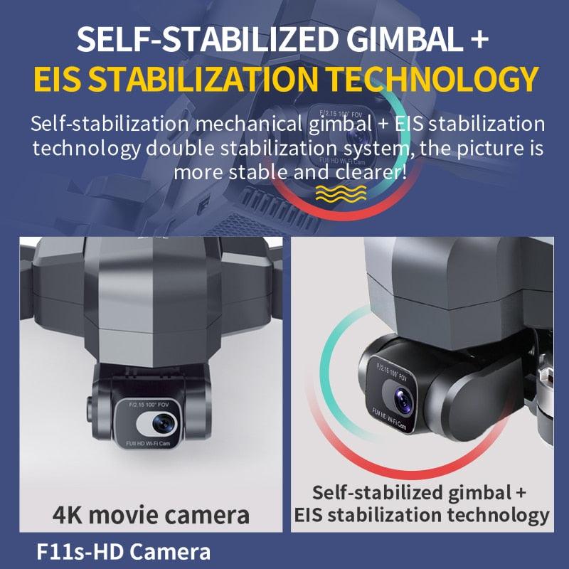 SJRC F11 / F11S Pro ドローン - 4K カメラ付き 3KM WIFI GPS EIS 2 軸