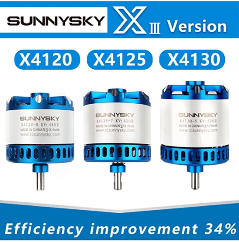 SUNNYSKY X4120-III X4125-III X4130-III 310KV 420KV 440KV 465KV 480KV Brushless Motor for RC Quadcopter Airplanes Fixed Wing Plane - RCDrone