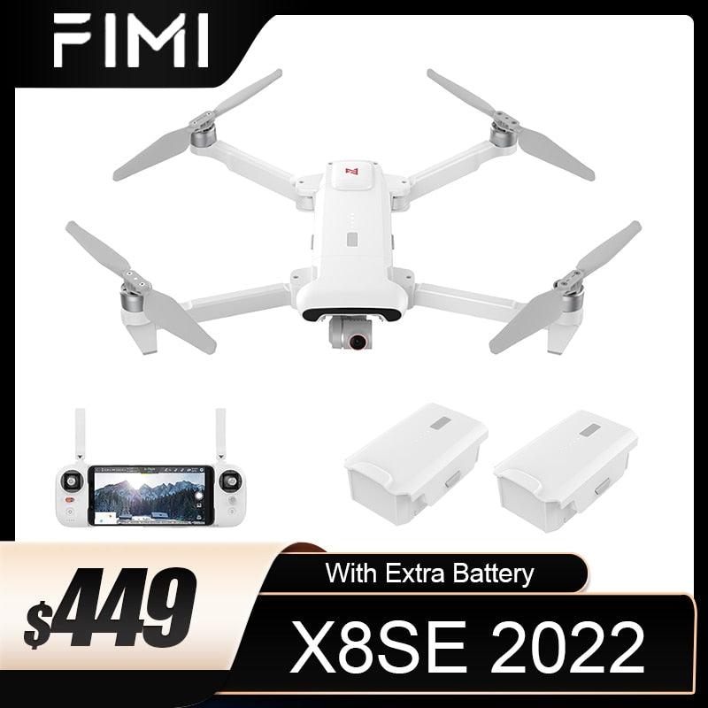 FIMI X8se 2022 V2 4K HD Camera Drone - 3-Axis Gimbal Quadcopter 10KM Remote Control Wifi GPS Drone 35Mins - RCDrone