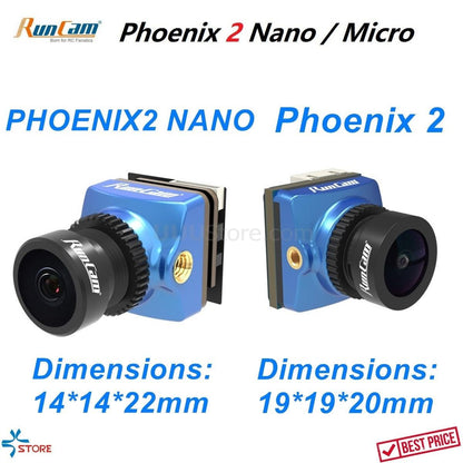RunCam Phoenix2 Phoenix 2 FPV Camera Micro 19x19 / Nano 14x14 1000TVL 2.1mm 16:9/4:3 PAL NTSC Switchable For Rc FPV Drones - RCDrone