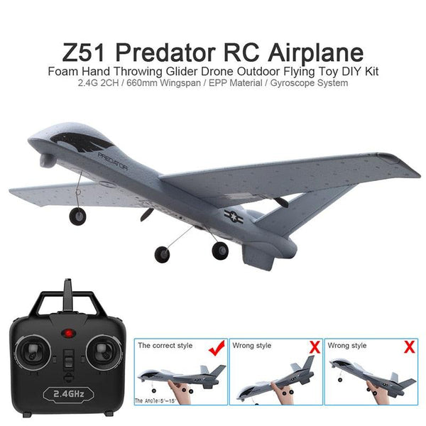 Aviao controle remoto drone predator z55 - Hobbies e coleções